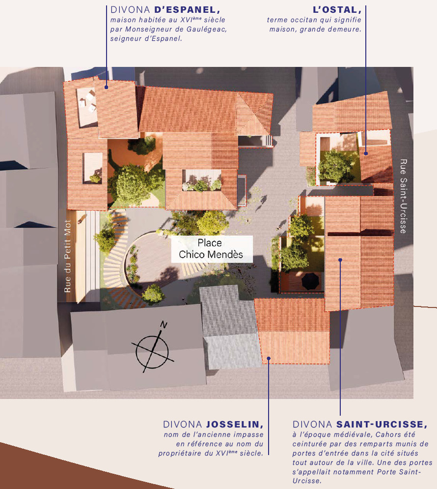 Plan de situation Divona – Cahors